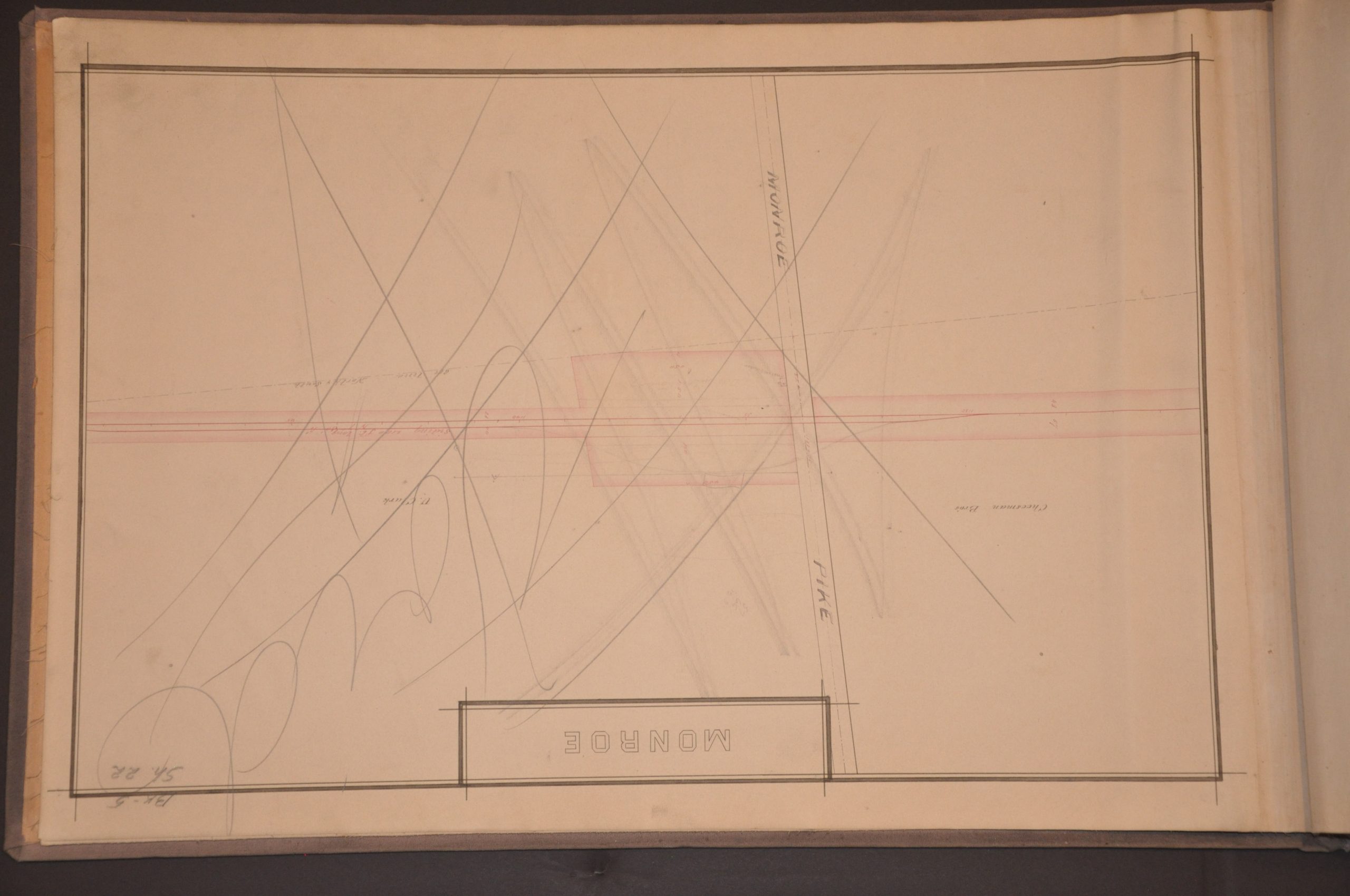 C.C.C. & St. L. Ry. Station Maps Cincinnati Div. Cincinnati to Monroe Book No. 5