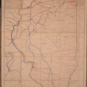 Post Route Map Illinois [Burlington Route]