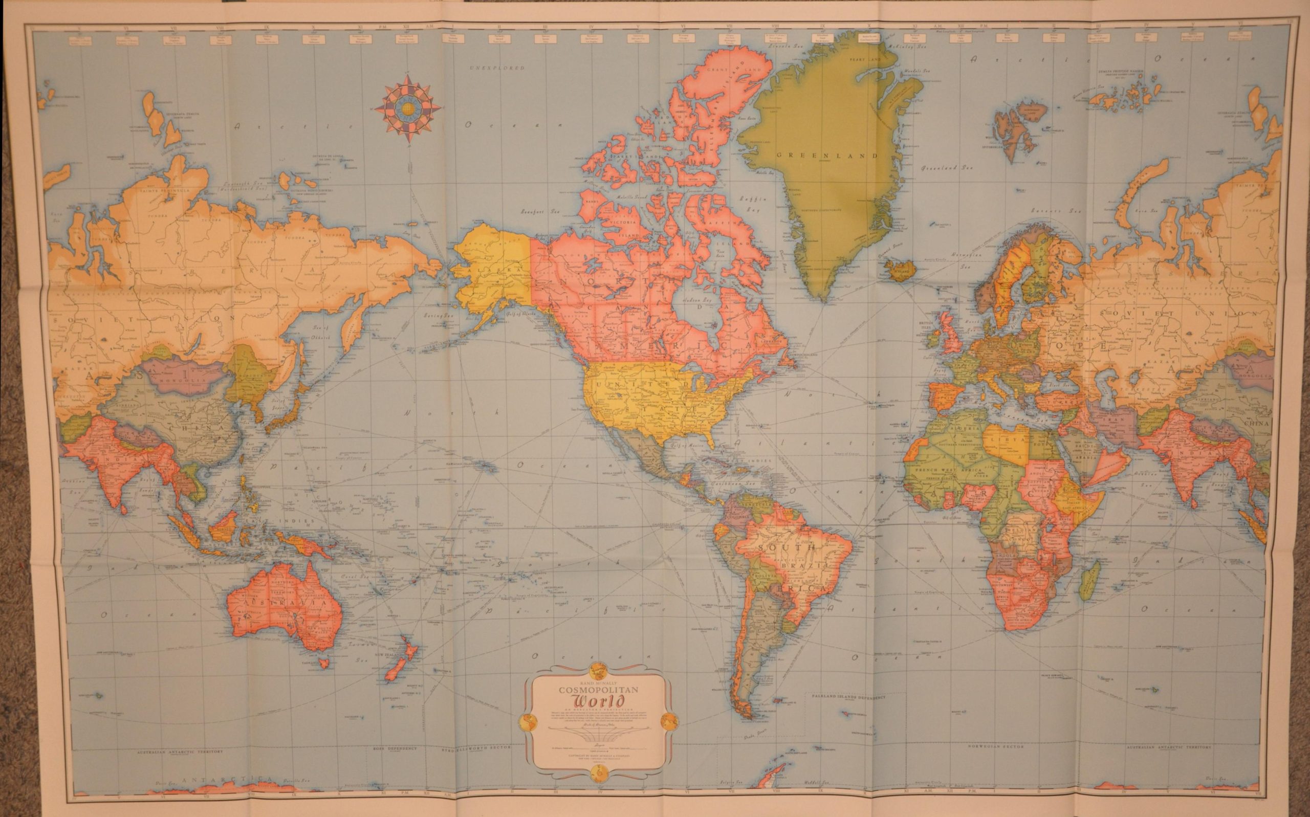 Rand McNally Cosmopolitan World Map