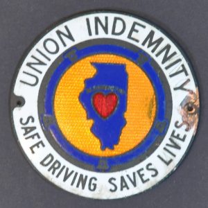 [Union Indemnity Car Badge]