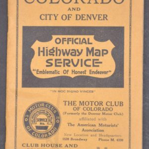 Sectional Map of Colorado and City of Denver