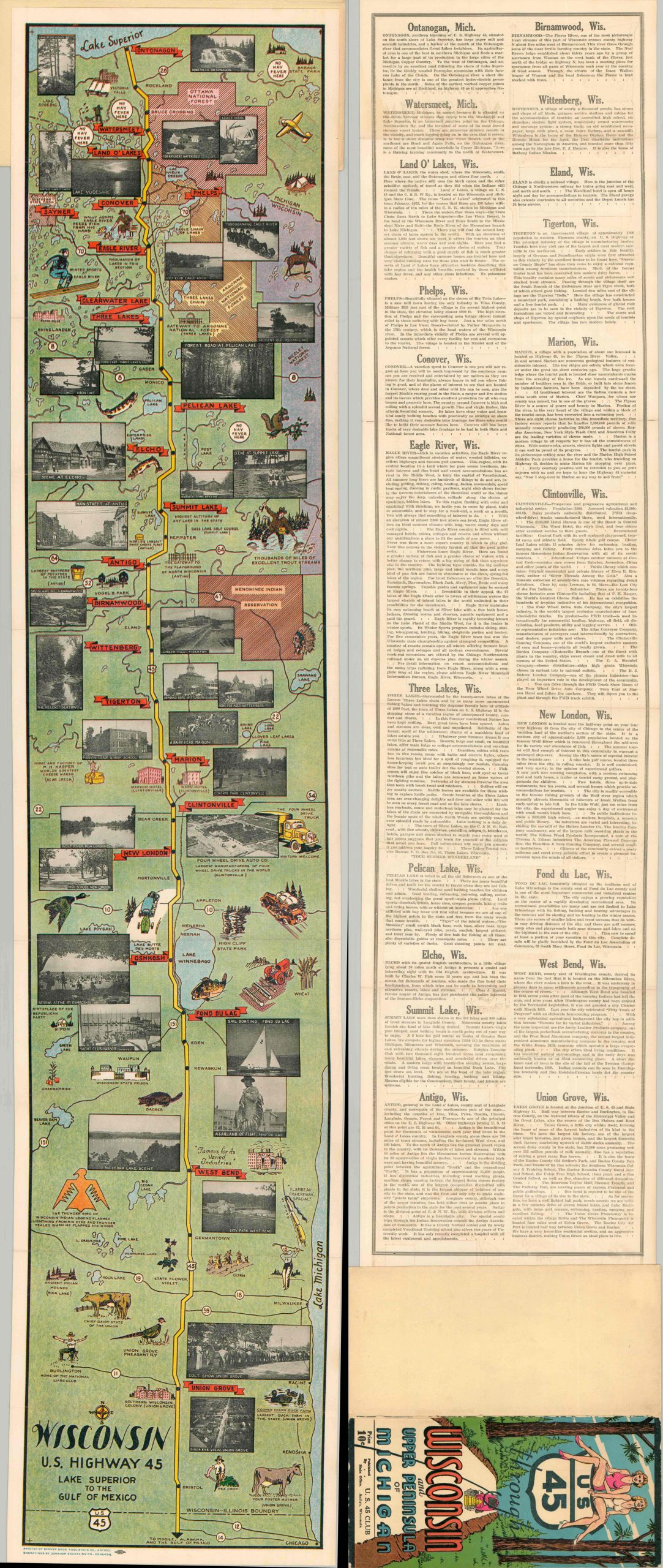 Wisconsin U.S. Highway 45 Lake Superior to the Gulf of Mexico