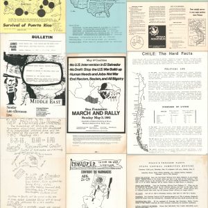 Collection of 25 Cartographic Handbills and Protest Flyers