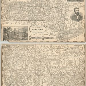 Map of New York [and] Territories of the Pacific