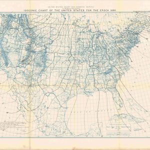 Isogonic Chart of the United States for the Epoch 1890