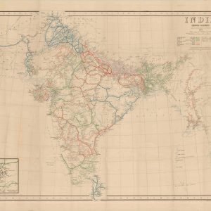 India Showing Railways Open and Under Construction March 31 1944