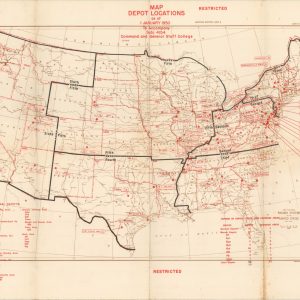 Map Depot Locations as of 1 January 1950