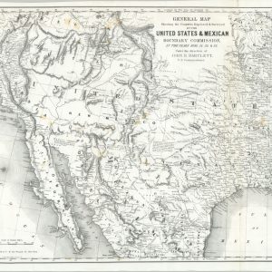 General Map Showing the Countries Explored & Surveyed by the United States & Mexican Boundary Commission