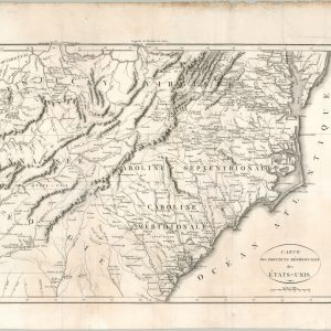 Carte des Provinces Meridionales des Etats-Unis