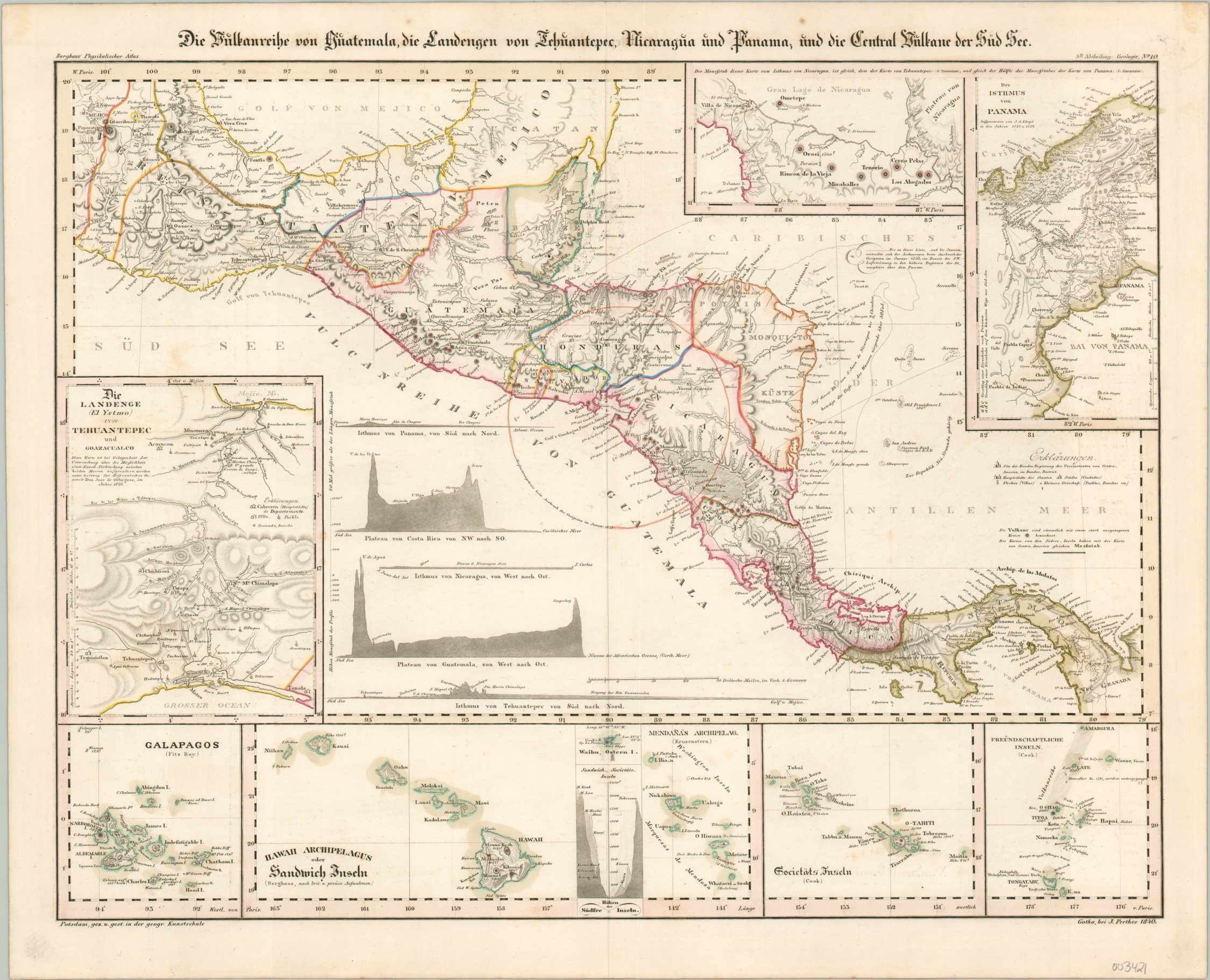 Die von Guatemala, die Landegen von Tehuantepec, Nicaragua, and Panama….