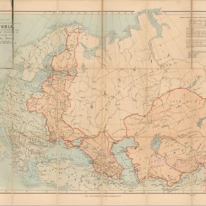 Map of the Acquisitions of Russia in Europe and Central Asia