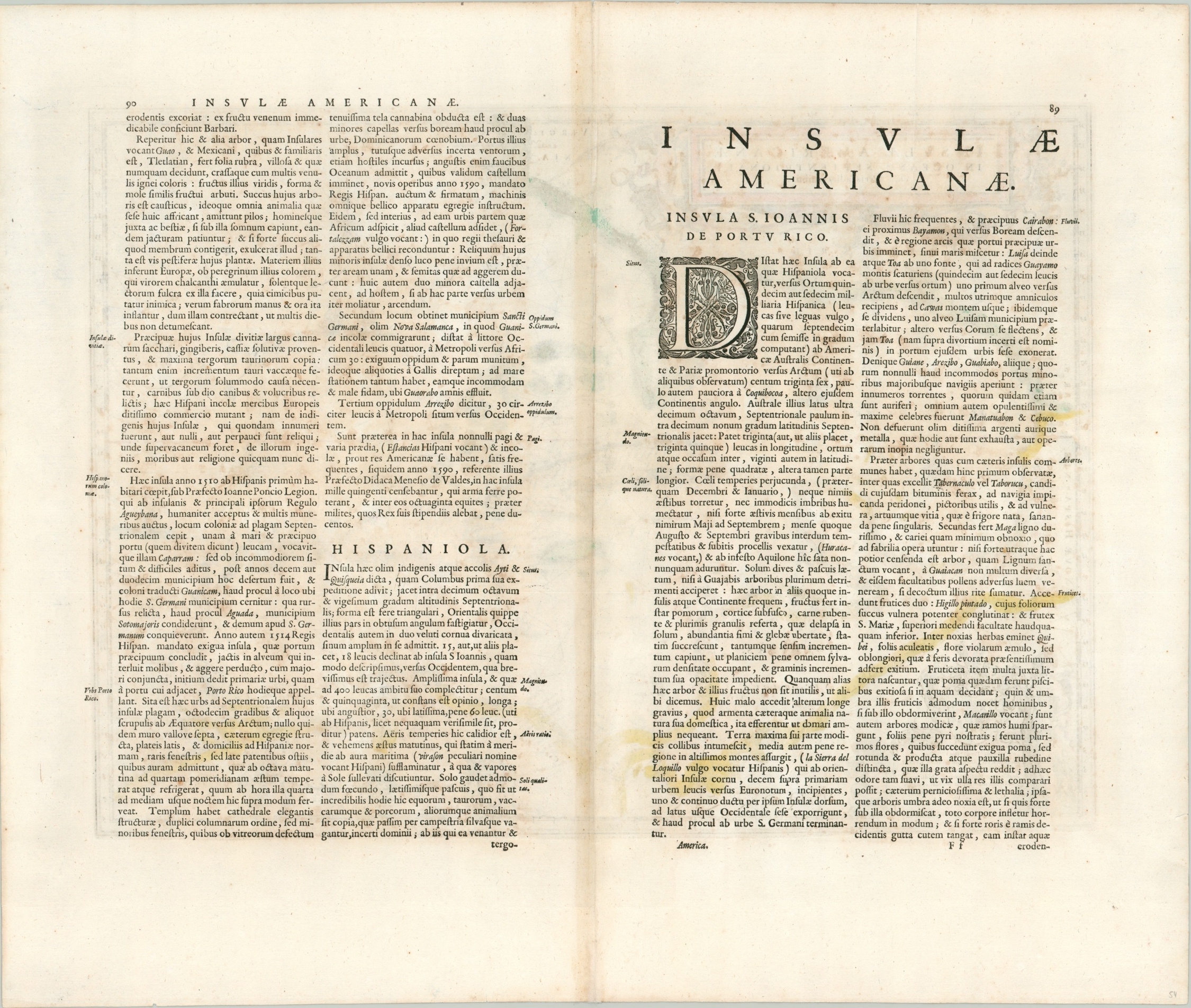 Insulae Americanae in Oceano Septentrionali cum Terris adiacentibus