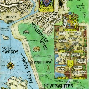 Precise Map of Neverwinter City and Environs