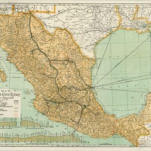 Map of the Mexican Central Railway and Connections