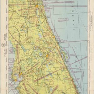 Charleston to Miami, U.S.A. Flight Chart