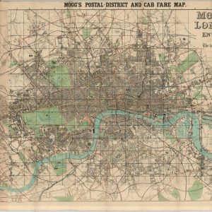 Mogg's Postal-District and Cab Fare Map