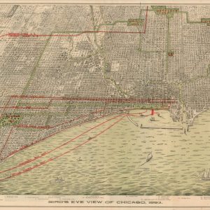 Bird's Eye View of Chicago, 1893