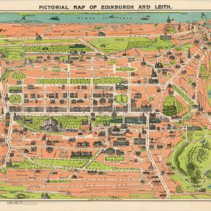 Pictorial Map of Edinburgh and Leith