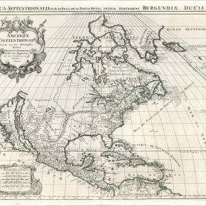 Amerique Septentrional in Suas Praecipuas Partes Divisa, Ad Usum Serenissimi Burgundiae Ducis.