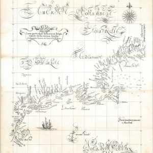 Carta particolare della nuova Belgia eparta della nuova Anglia