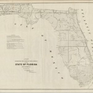 A Plat Exhibiting the State of the Surveys in the State of Florida With References