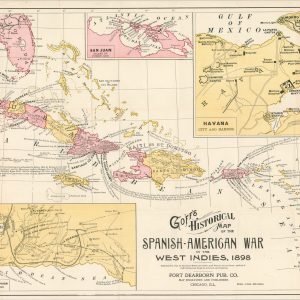 Goff's Historical Map of the Spanish-American War in the West Indies, 1898