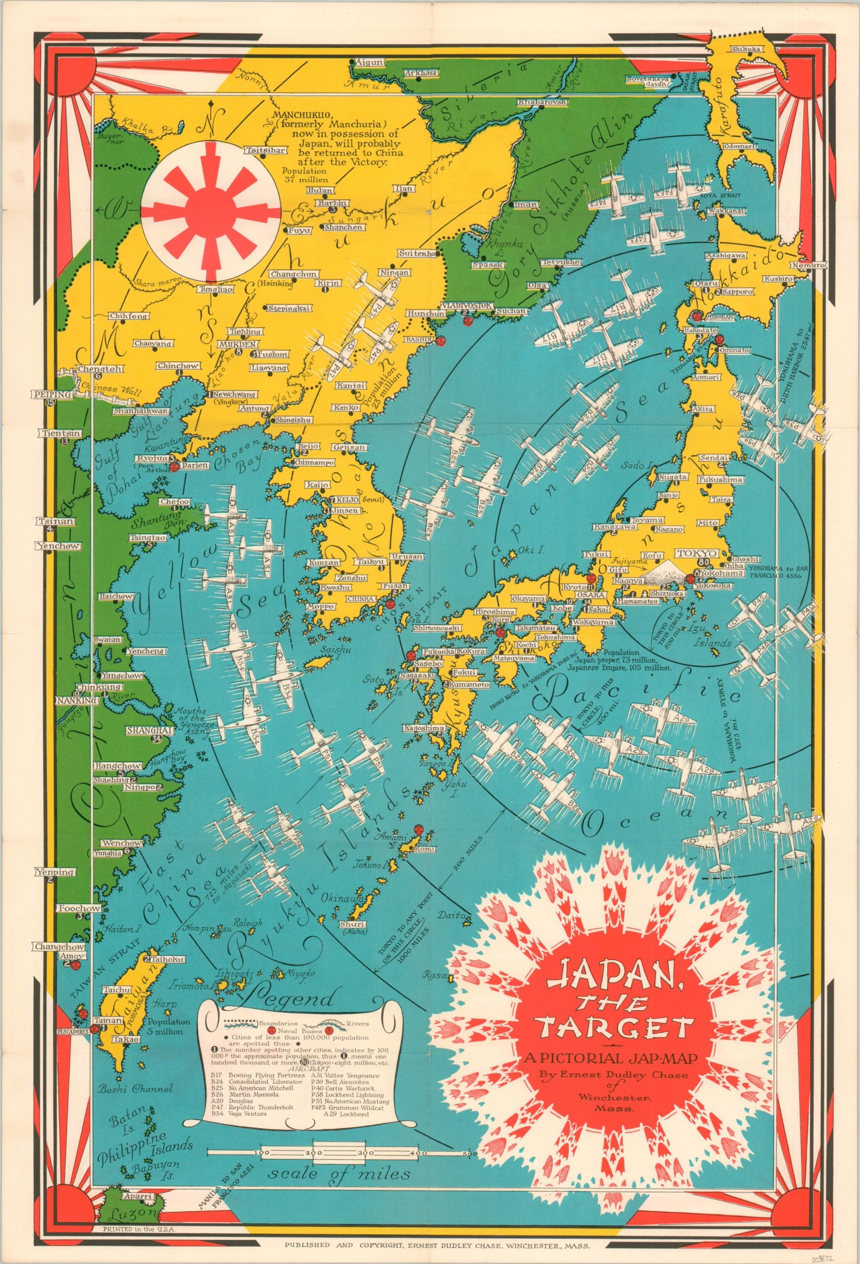 Japan, The Target - Curtis Wright Maps
