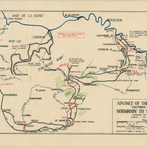 Advance of the 5th Armored "Victory" Division Normandy to the Seine River