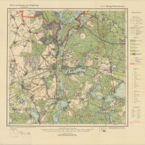 Karte von Berlin und Umgebung Blatt XI Konigs - Wusterhausen