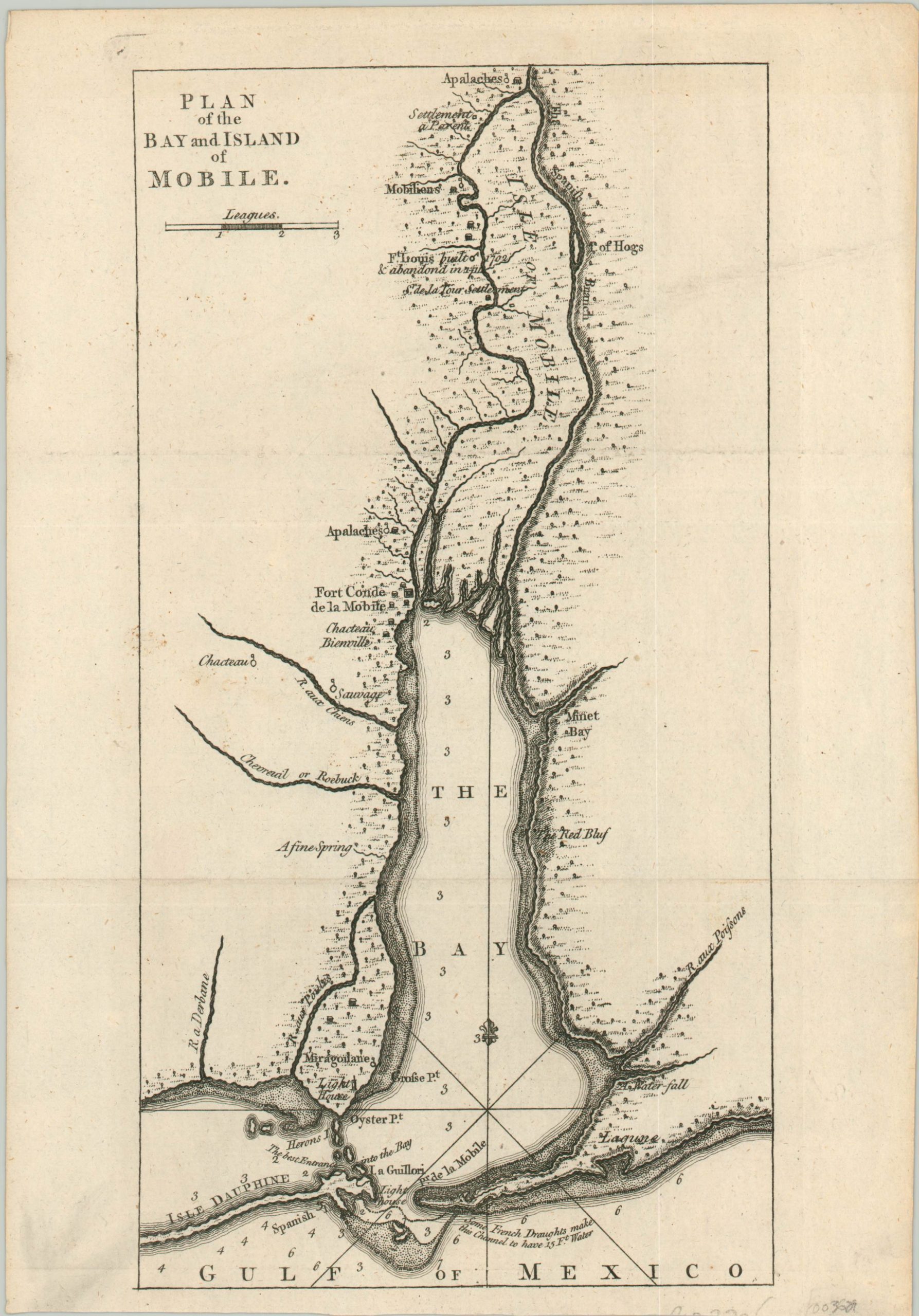Plan of the Bay and Island of Mobile