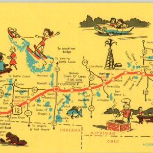 Detroit to Chicago Travel Route U.S. 12