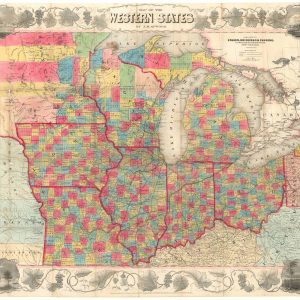 Map of the Western States by J.M. Atwood