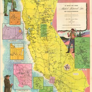 A Map of the Marked Historical Sites of California