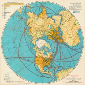U.S. Air Force Transportation Chart GH-9 Northern Hemisphere