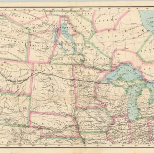 Map of the North West from Explorations by the United States Engineers & Royal Engineers of England [with] The Seat of Empire