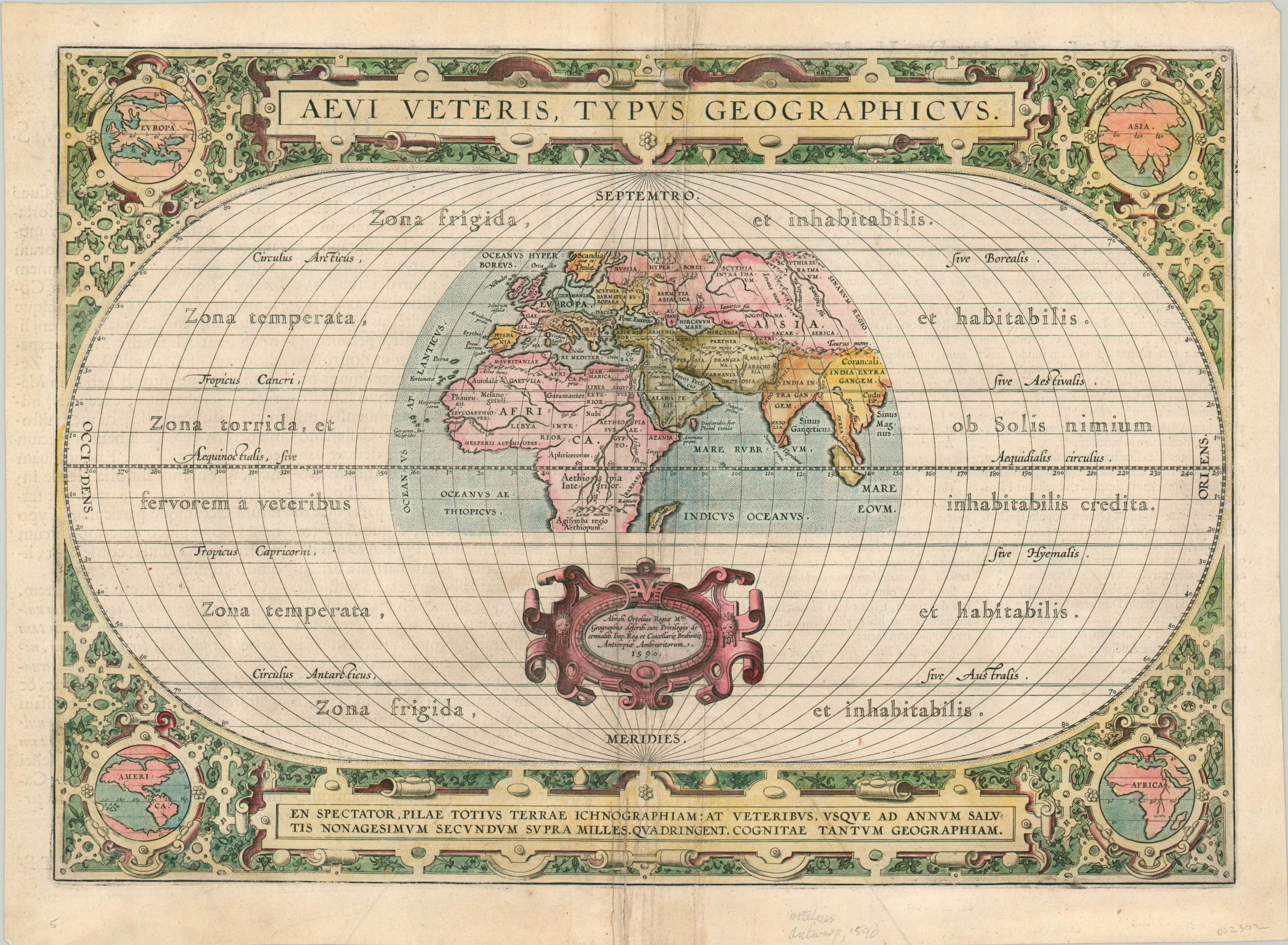 Aevi Veteris, Typus Geographicus