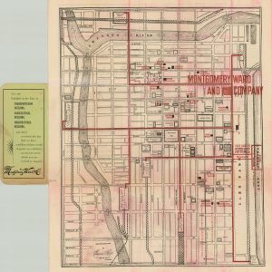 Montgomery Ward & Co's Vest Pocket Map of Chicago and Key to World's Fair Buildings and Grounds
