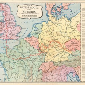 Battle Route of the XII Corps in the European Theater of Operations