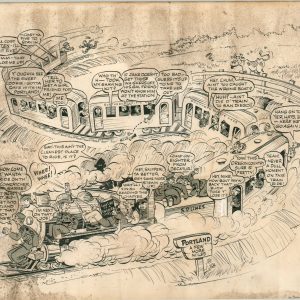 WWII Cartoon - Southern Pacific Railroad