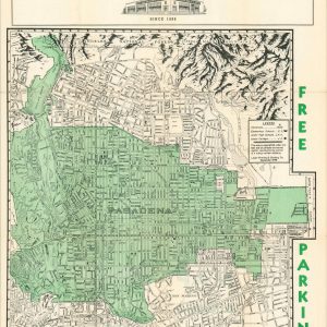 Street Map of the City of Pasadena California and Vicinity