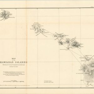 Map of the Hawaiian Islands Showing the Primary Triangulation, Latitude and Gravity Stations