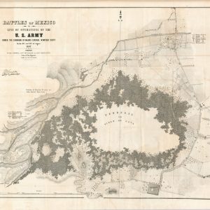 Battles of Mexico Lines of Operations of the U.S. Army Under the Command of Major General Winfield Scott on the 19th and 20th of August 1847