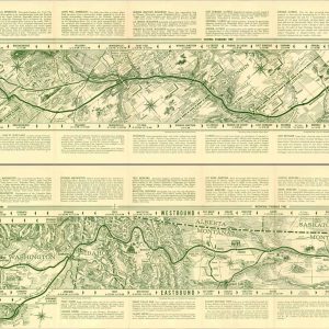 Route map and schedule of the Incomparable Empire Builder