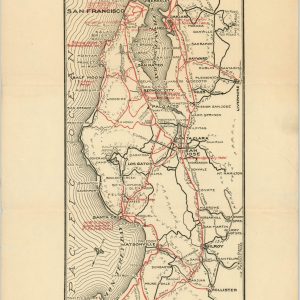 Pulver's Road map - South of San Francisco Bay District
