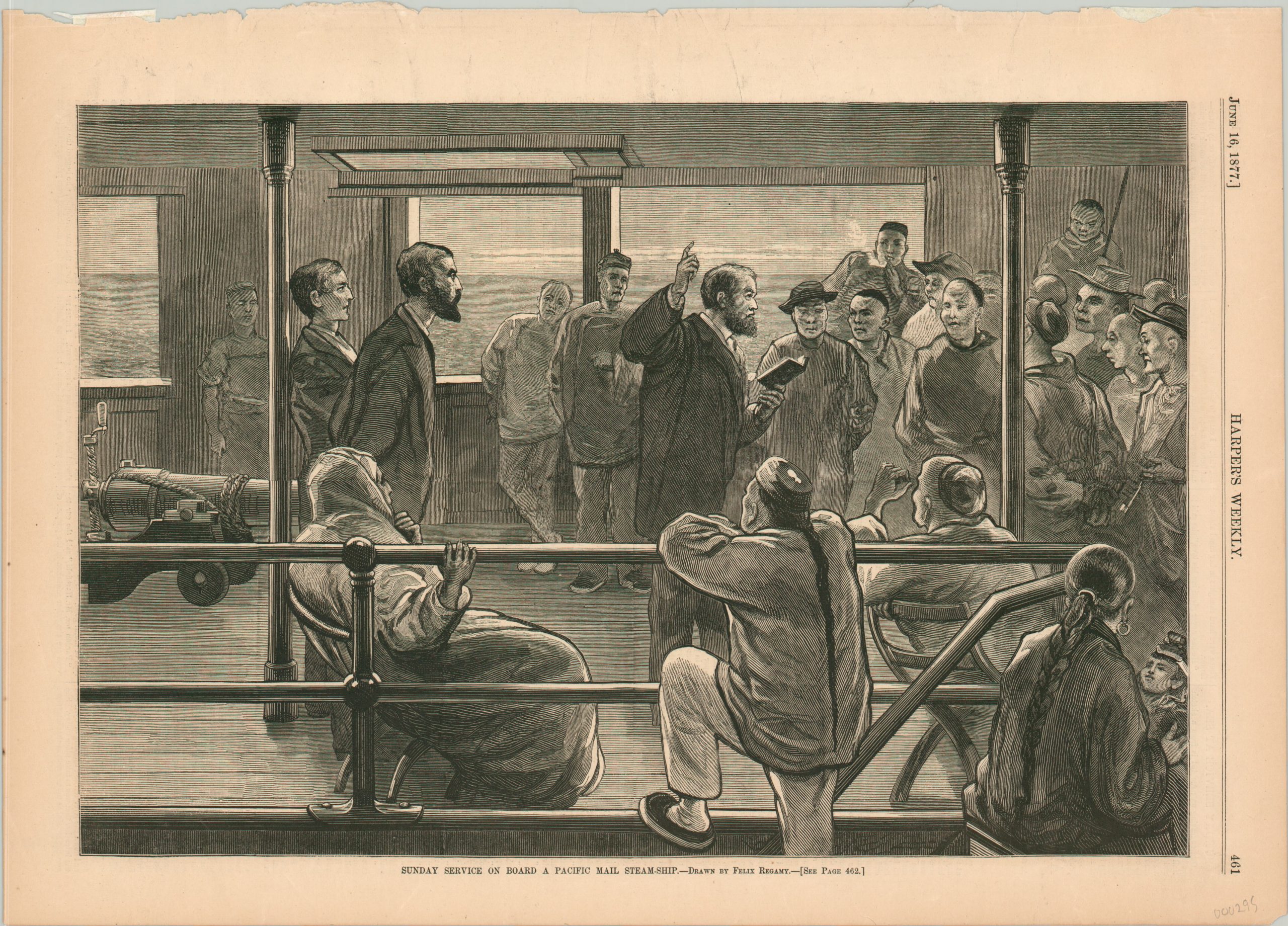 Sunday Service on Board a Pacific Mail Steam-Ship