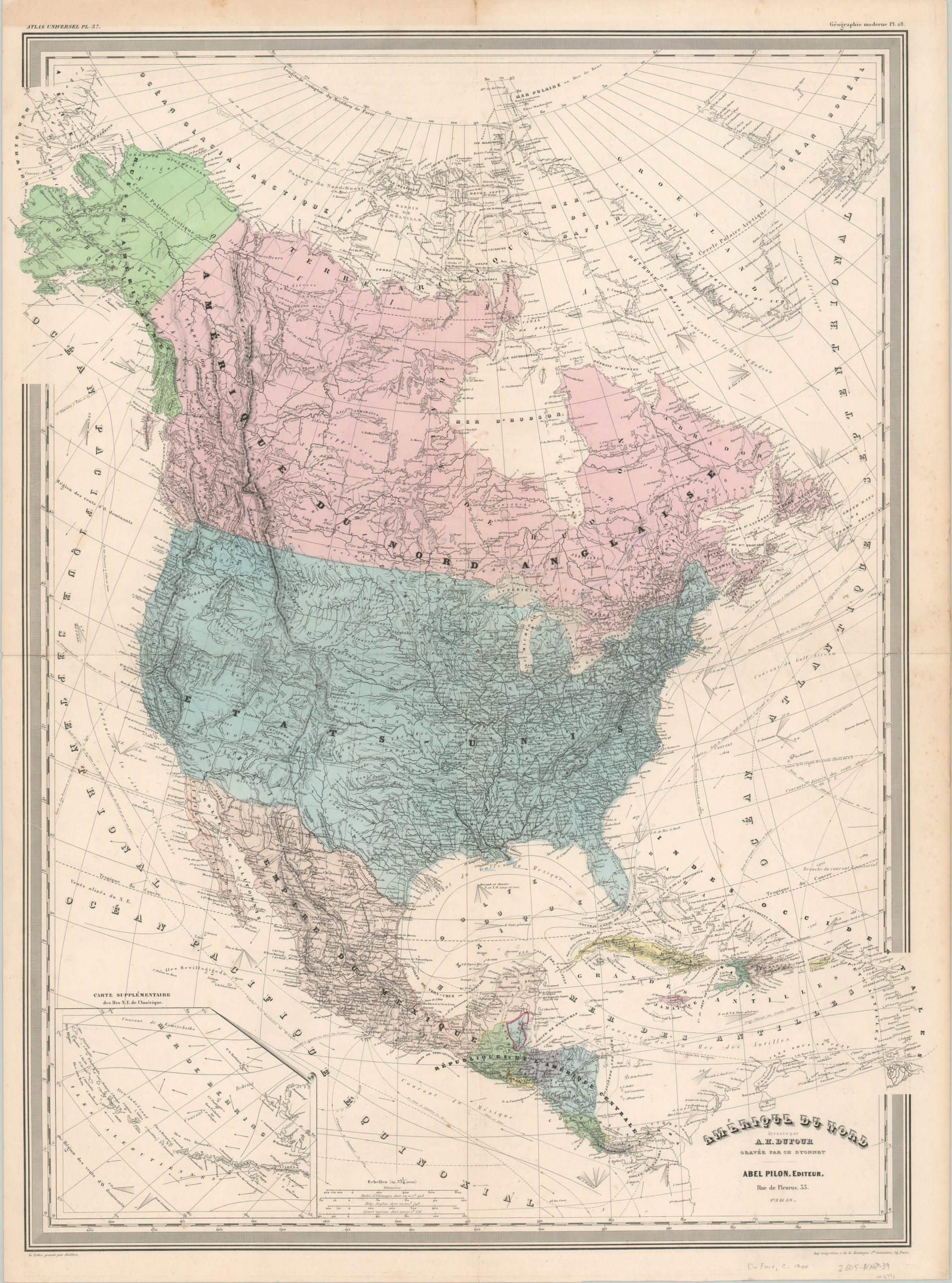 Amerique du Nord dresee par A.H. Dufour