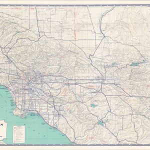 Road Map of Los Angeles and Vicinity