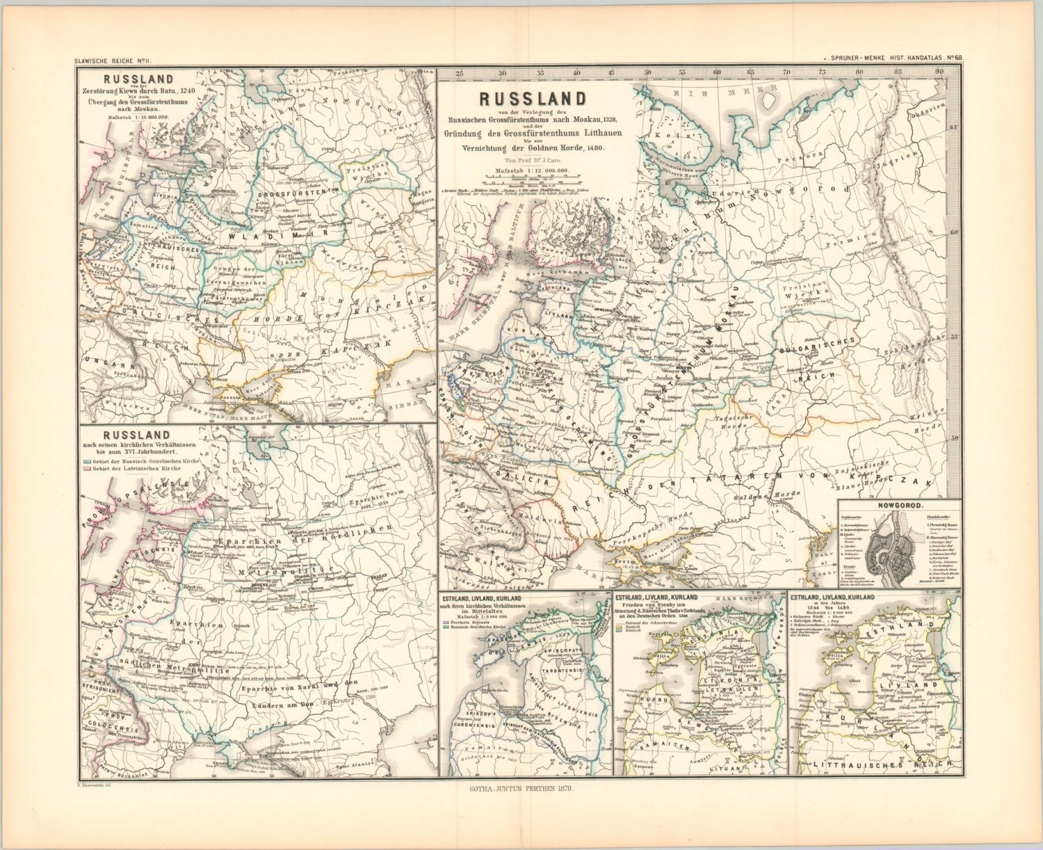[Four maps of the Slavic Empires] - Curtis Wright Maps