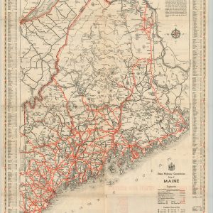 State Highway Commission Map of Maine