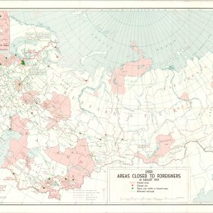 USSR Areas Closed to Foreigners 18 August 1959
